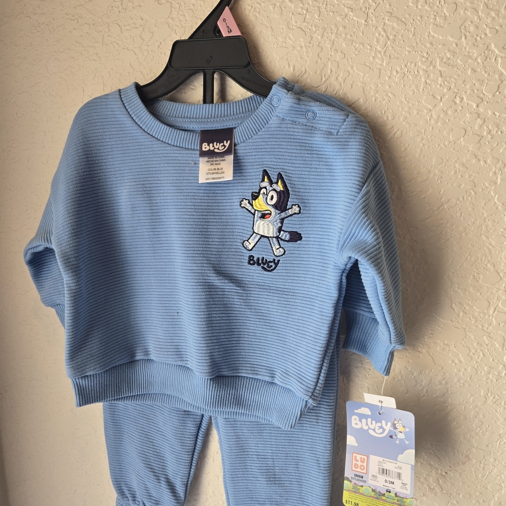 Bluey Kids Matching Set - Blue